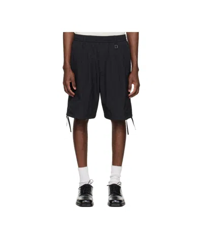 Wooyoungmi Drawstring Cargo Shorts In Black
