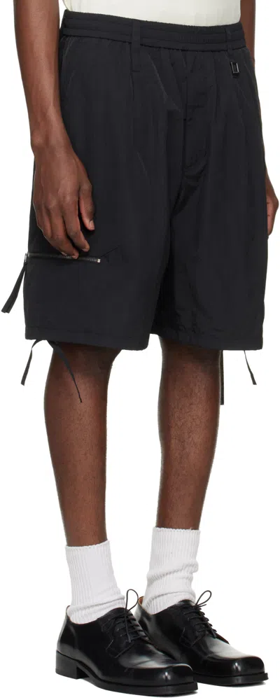 Wooyoungmi Drawstring Cargo Shorts In Black
