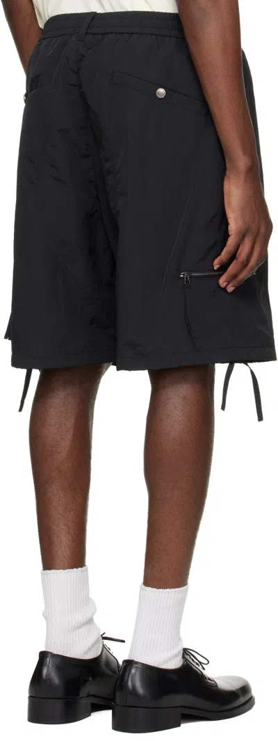 Wooyoungmi Drawstring Cargo Shorts In Black