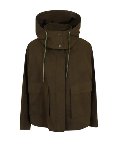 Herno Regular Fit Chic Layering Jacket In Brown