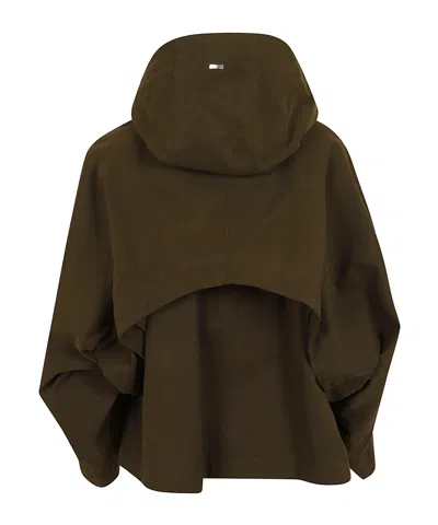 Herno Regular Fit Chic Layering Jacket In Brown
