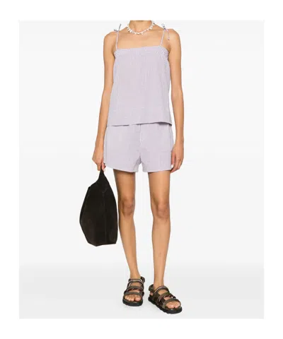 A.p.c. A. P.c. Checked Top In Purple