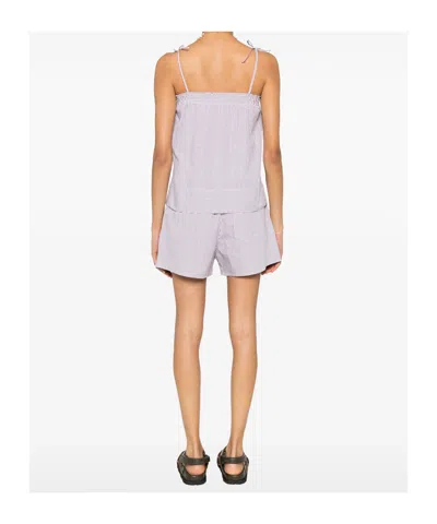 A.p.c. A. P.c. Checked Top In Purple
