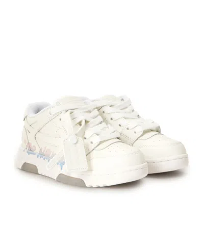 Off-white Leather Sneakers In Multi