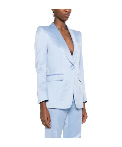Tom Ford Single-breasted Blazer In Blue