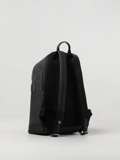 Michael Kors Hudson Patterned Backpack In Black
