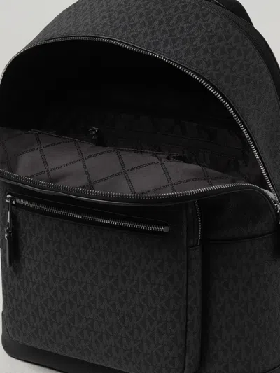 Michael Kors Hudson Patterned Backpack In Black