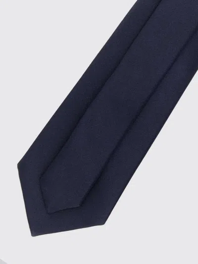 Saint Laurent Silk Tie In Blue