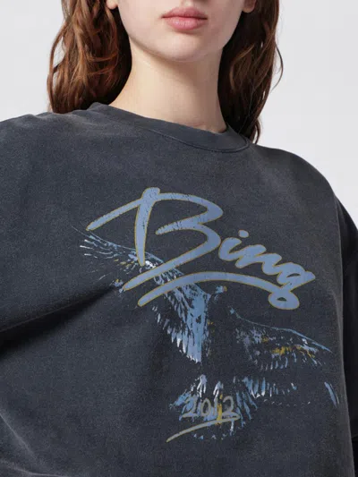 Anine Bing Vintage-inspired Graphic Eagle Sweatshirt In Blue