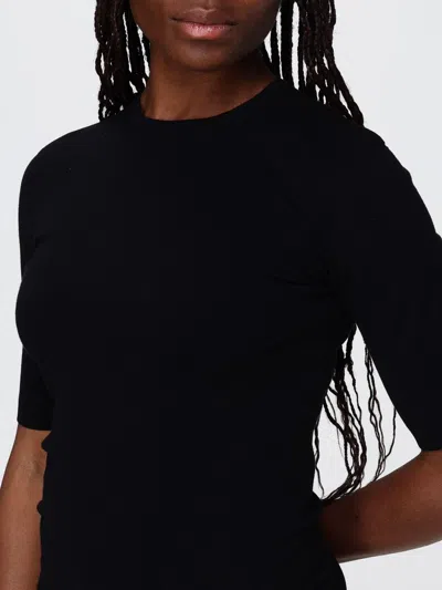 Max Mara Jersey Top In Black