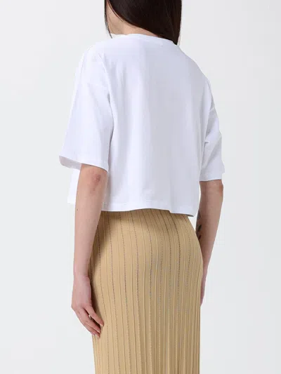 Balmain Plage Print T-shirt In White