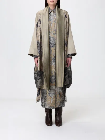 Antonio Marras Patchwork Printed Cape In Gold