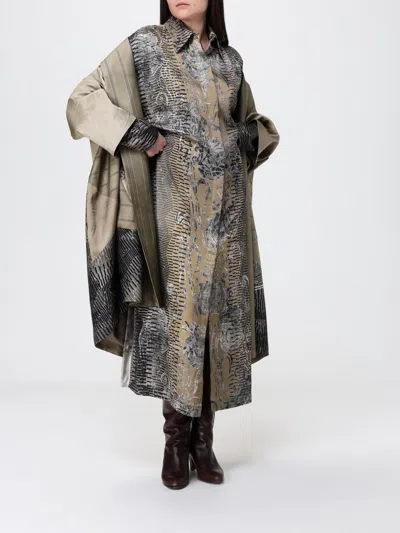 Antonio Marras Patchwork Printed Cape In Gold