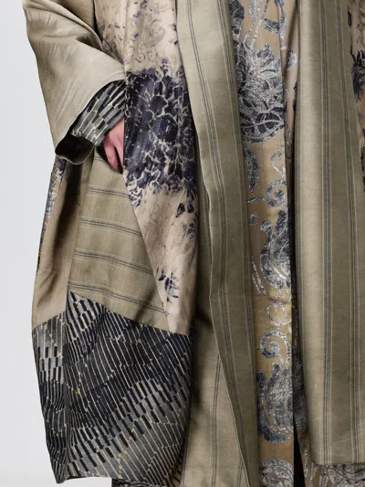 Antonio Marras Patchwork Printed Cape In Gold
