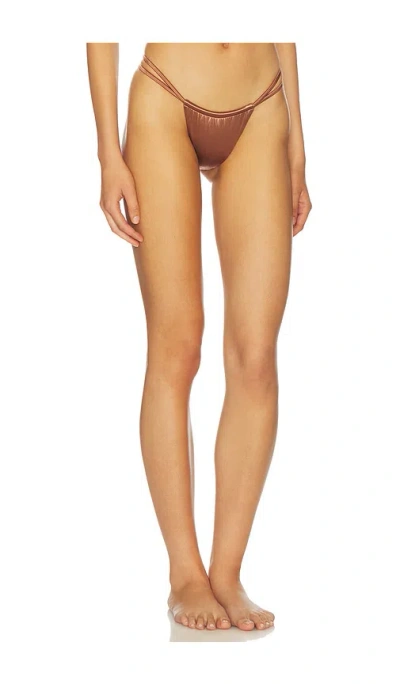 Isa Boulder Leaves Bikini Bottom In Brown