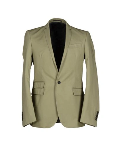 Les Hommes Blazers In Military Green