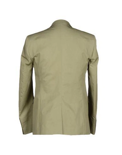 Shop Les Hommes Blazers In Military Green