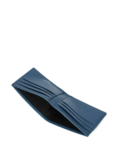 Paul Smith Chevron-pattern Bifold Wallet In Blue
