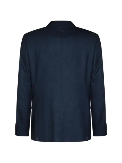 Canali Single-breasted Wool Suit In Blue