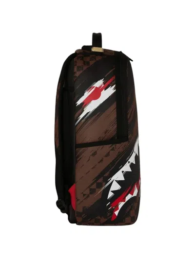 Sprayground Shark Mouth Checkered Backpack In Multi