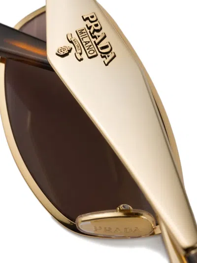Prada Sunglasses With  Logo In Neutral