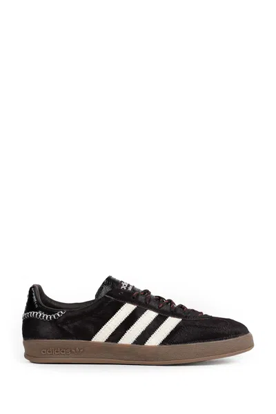 Adidas Originals Adidas By Wales Bonner Gazelle Pony Sneakers In Burgundy
