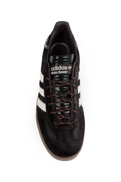 Adidas Originals Adidas By Wales Bonner Gazelle Pony Sneakers In Burgundy
