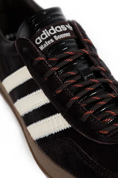 Adidas Originals Adidas By Wales Bonner Gazelle Pony Sneakers In Burgundy