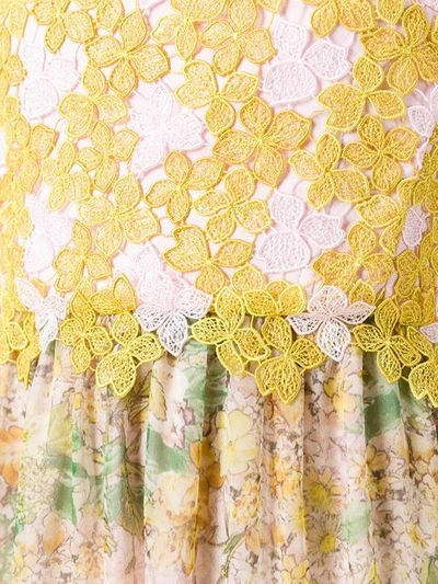 Shop Giambattista Valli Floral Print Strapless Dress