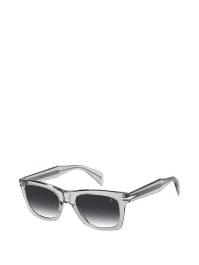 David Beckham Eyewear Rectangle-frame Sunglasses In Gray