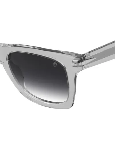 David Beckham Eyewear Rectangle-frame Sunglasses In Gray