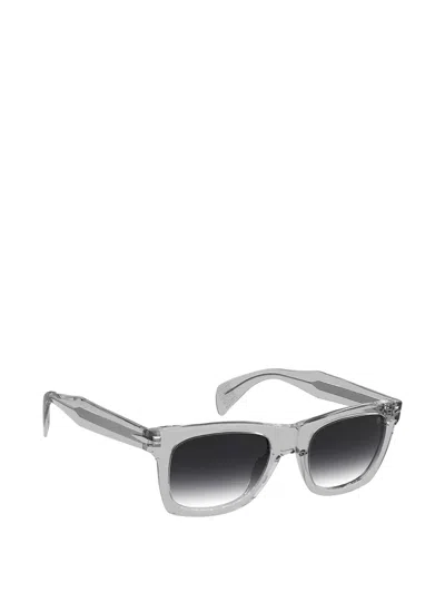 David Beckham Eyewear Rectangle-frame Sunglasses In Gray