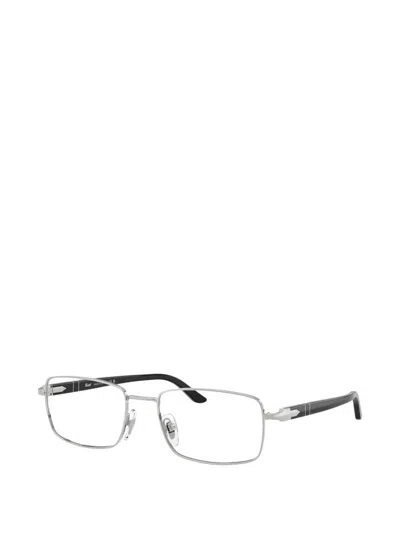 Persol Rectangle-frame Glasses In Silver