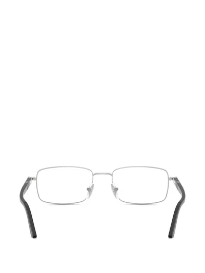 Persol Rectangle-frame Glasses In Silver