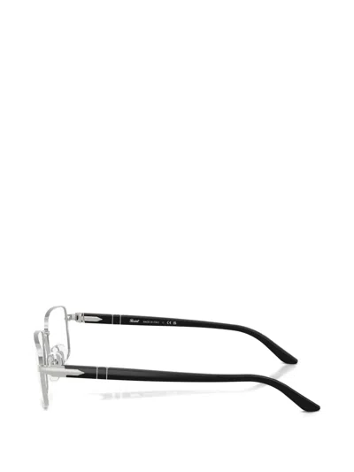 Persol Rectangle-frame Glasses In Silver