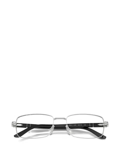 Persol Rectangle-frame Glasses In Silver