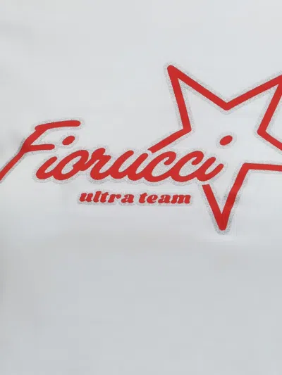 Fiorucci Ultra Team Glitter Star Logo Baby T-shirt In White