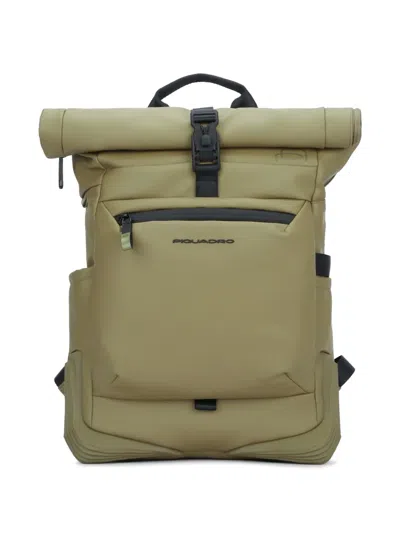Piquadro Roll-top Backpack In Multi