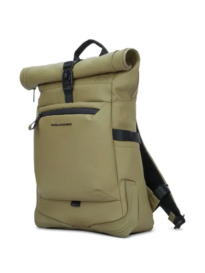Piquadro Roll-top Backpack In Multi