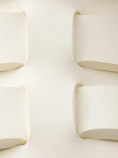 Prada Rubber Platform Sandals In White