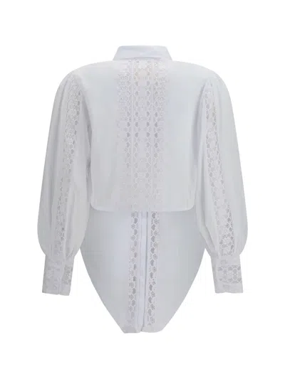 Charo Ruiz Devi Lace-insert Blouse In White