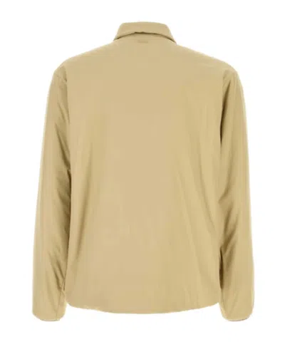 Herno Button Fastening Padded Jacket In Brown