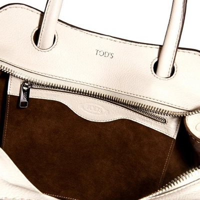 Shop Tod's Sella Bag Small In White