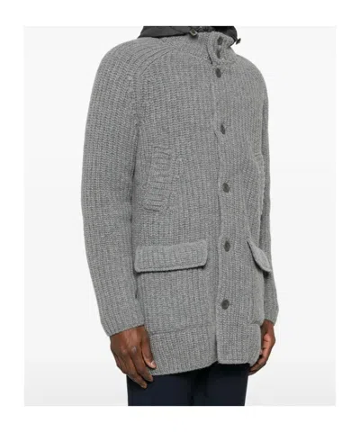 Herno Double-layer Coat In Gray