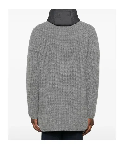 Herno Double-layer Coat In Gray