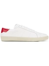 Saint Laurent White & Red Sl/06 Court Classic Sneakers