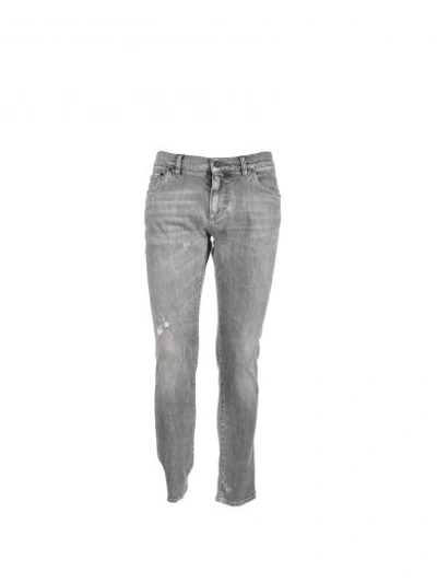 Dolce & Gabbana Distressed Jeans In Fumo