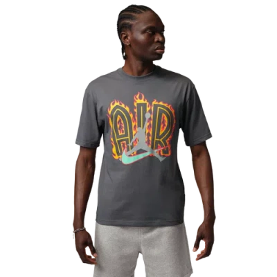 Jordan Men's  Script T-shirt In Gray