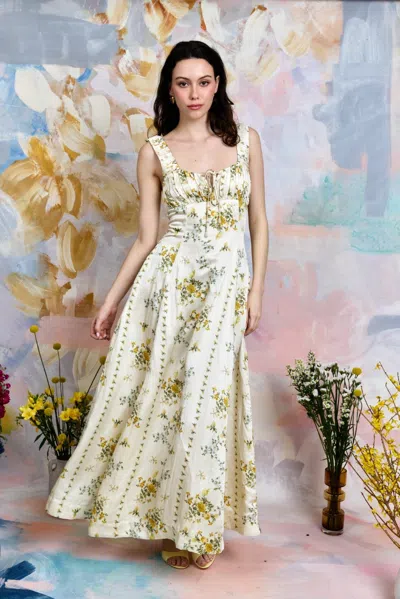 Love The Label Adrianna Maxi Dress In White