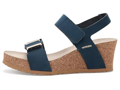 Mephisto Leonore Ankle Strap Sandal In Blue